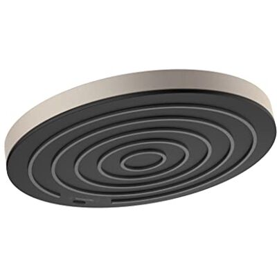 Hansgrohe Pulsify S Soffione doccia moderno a 1 spruzzo, con QuickClean in nichel spazzolato, 25,4 cm Hansgrohe Pulsify S Soffione doccia moderno a 1 spruzzo, con QuickClean in nichel spazzolato, 25,4 cm