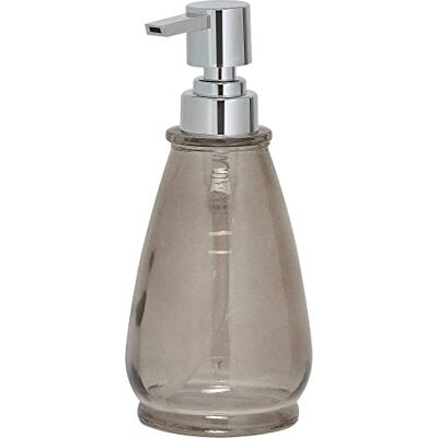 sealskin Vetro Dispenser per Sapone Liquido, Vetro, Grigio, 8 x 18.5 x 8 cm sealskin Vetro Dispenser per Sapone Liquido, Vetro, Grigio, 8 x 18.5 x 8 cm