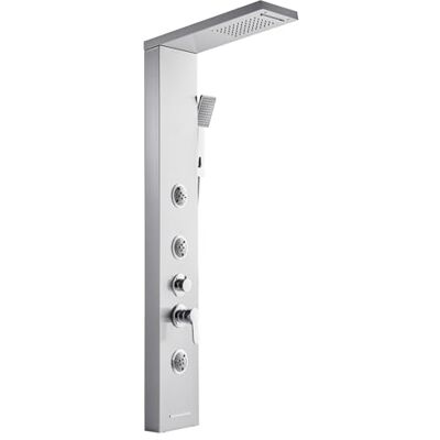 VEVOR Pannello Doccia Sistema a Torre, con Soffione Doccia a Pioggia, 1345 mm Colonna in Acciaio Inox, Sistema Massaggio a Parete, con Doccetta, Beccuccio per Vasca, 3 Getti Corporei VEVOR Pannello Doccia Sistema a Torre, con Soffione Doccia a Pioggia, 1345 mm Colonna in Acciaio Inox, Sistema Massaggio a Parete, con Doccetta, Beccuccio per Vasca, 3 Getti Corporei