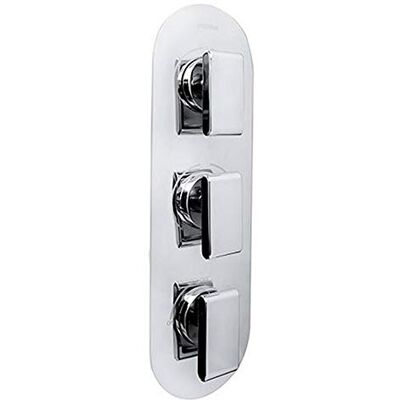 Bristan pivot 2 incasso valvola termostatica doccia doppio controllo con Integral Two Outlet arresto e deviatore, cromato Bristan pivot 2 incasso valvola termostatica doccia doppio controllo con Integral Two Outlet arresto e deviatore, cromato