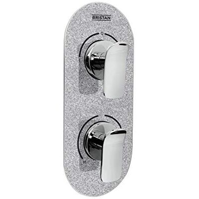 Bristan Metallix ALP a doppio controllo e deviatore argento brillante, colore: Cromato/Argento Bristan Metallix ALP a doppio controllo e deviatore argento brillante, colore: Cromato/Argento