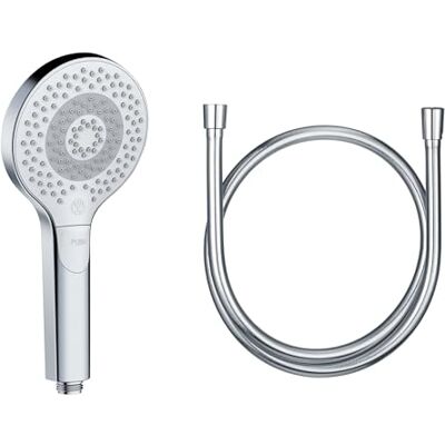 Kludi -X3 Doccia soffione completo incl. tubo doccia, doccino per doccia a risparmio idrico opzionale con 3 tipi di getto, soffione doccia facile da pulire Ø 11,7 cm, flessibile doccia 1,60 m Kludi -X3 Doccia soffione completo incl. tubo doccia, doccino per doccia a risparmio idrico opzionale con 3 tipi di getto, soffione doccia facile da pulire Ø 11,7 cm, flessibile doccia 1,60 m