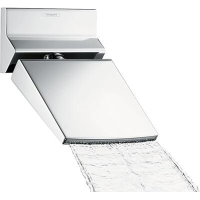 Hansgrohe Raindance Rainfall Soffione doccia, Doccia a pioggia quadrato (153 mm) con 1 getto per montaggio a parete/soffitto, con funzione anticalcare, cromo, Hansgrohe Raindance Rainfall Soffione doccia, Doccia a pioggia quadrato (153 mm) con 1 getto per montaggio a parete/soffitto, con funzione anticalcare, cromo,