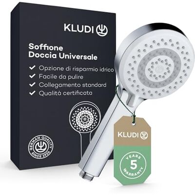 Asta doccia Kludi X1 - Risparmio idrico, 3 modalità di getto Asta doccia Kludi X1 - Risparmio idrico, 3 modalità di getto