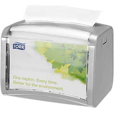 Tork SCA Xpressnap Dispenser da tavolo, 4 pezzi, colore: Grigio chiaro Tork SCA Xpressnap Dispenser da tavolo, 4 pezzi, colore: Grigio chiaro