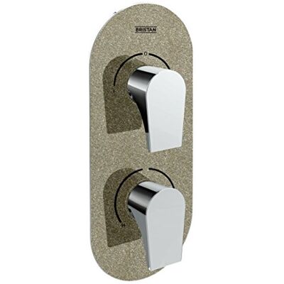Bristan Shimmer, Deviatore Rubinetto e per Doccia, Clessidra a Doppia Valvola di Controllo, Colore: CromatoChampagne Bristan Shimmer, Deviatore Rubinetto e per Doccia, Clessidra a Doppia Valvola di Controllo, Colore: CromatoChampagne