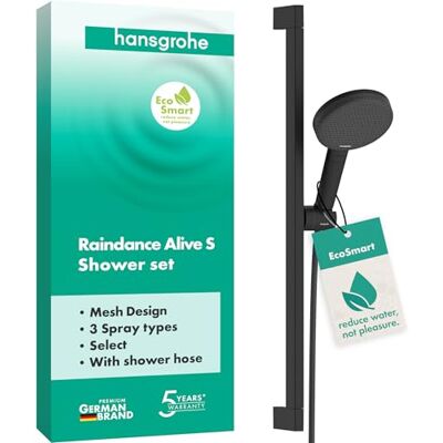 Hansgrohe Raindance Alive Select S Set doccia - Nero 125mm, 3jet, 0,65m, Doccia Completa Hansgrohe Raindance Alive Select S Set doccia - Nero 125mm, 3jet, 0,65m, Doccia Completa