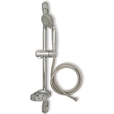 ACQUASTILLA Saliscendi con doccetta a tre getti, Saliscendi con doccetta a tre tipi di getto in abs cromata diffusore anticalcare e flessibile inox cm.150 ACQUASTILLA Saliscendi con doccetta a tre getti, Saliscendi con doccetta a tre tipi di getto in abs cromata diffusore anticalcare e flessibile inox cm.150