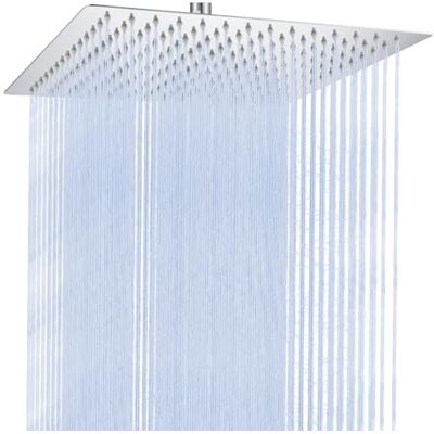Auralum Soffione Doccia Grande Anticalcare e Alta Pressione Quadrato 10 Pollici con Ugelli in Silicone Autopulenti Soffione Doccia Fisso a Pioggia in Acciaio Inox con Girevole a 360° Cromato Auralum Soffione Doccia Grande Anticalcare e Alta Pressione Quadrato 10 Pollici con Ugelli in Silicone Autopulenti Soffione Doccia Fisso a Pioggia in Acciaio Inox con Girevole a 360° Cromato