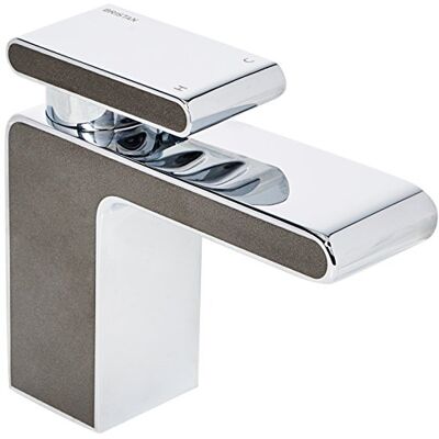 Bristan Metallix pivot 1 foro di riempimento bagno grafite Glisten, cromo/grafite Bristan Metallix pivot 1 foro di riempimento bagno grafite Glisten, cromo/grafite