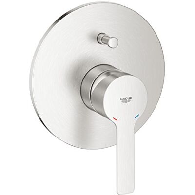 Grohe Miscelatore Monocomando per Vasca- Doccia, Satinato Grohe Miscelatore Monocomando per Vasca- Doccia, Satinato