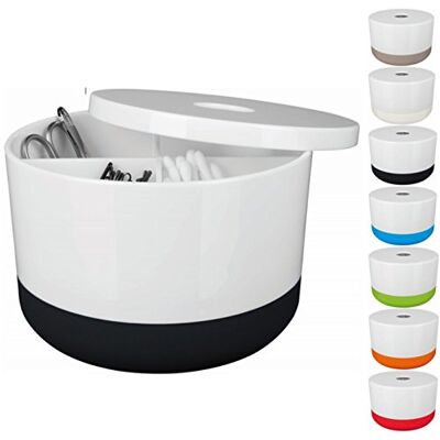 Spirella , Moji Scatola portaoggetti Multifunzionale, Ideale per organizzare i Tuoi Accessori, Realizzata in plastica Resistente, Design Moderno, Dimensioni 10,17571 cm, Colore Nero Spirella , Moji Scatola portaoggetti Multifunzionale, Ideale per organizzare i Tuoi Accessori, Realizzata in plastica Resistente, Design Moderno, Dimensioni 10,17571 cm, Colore Nero