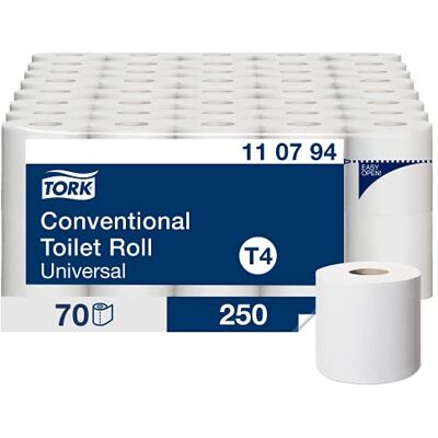 Carta Igienica TORK T4 Universale 2-strati Riciclato, 70 Rotoli - Ecologico & Morbido Carta Igienica TORK T4 Universale 2-strati Riciclato, 70 Rotoli - Ecologico & Morbido