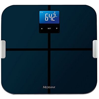 Medisana Bs 440 Bilancia Digitale per la Composizione Corporea, Misurazione di Grasso Corporeo, Acqua Corporea, Massa Muscolare e Peso Osseo, Fino a 180 Kg, Nero Medisana Bs 440 Bilancia Digitale per la Composizione Corporea, Misurazione di Grasso Corporeo, Acqua Corporea, Massa Muscolare e Peso Osseo, Fino a 180 Kg, Nero