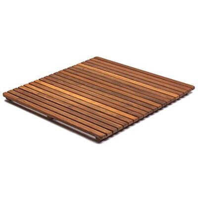 AsinoX Doccia Legno Marrone Grigliato 71 x 71 x 4 cm AsinoX Doccia Legno Marrone Grigliato 71 x 71 x 4 cm