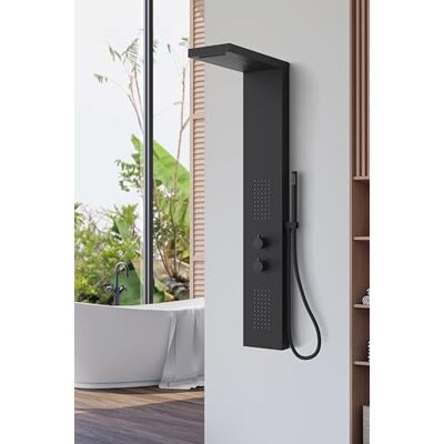 Colonna doccia MARWELL Essenza - Pioggia in acciaio inox - 125cm Colonna doccia MARWELL Essenza - Pioggia in acciaio inox - 125cm