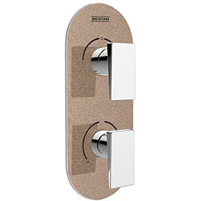 Bristan Metallix Sail nascosta doppio controllo e deviatore Radiance rame, cromo/rame Bristan Metallix Sail nascosta doppio controllo e deviatore Radiance rame, cromo/rame
