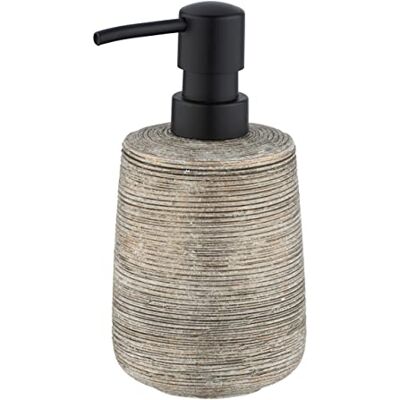 Wenko DIE BESSERE IDEE Fedio-Dispenser per Sapone Liquido, capacità 0,4 l, Ceramica, Gold, 8.5 x 17 x 8.5 cm Wenko DIE BESSERE IDEE Fedio-Dispenser per Sapone Liquido, capacità 0,4 l, Ceramica, Gold, 8.5 x 17 x 8.5 cm