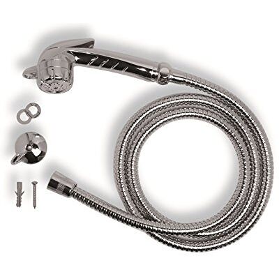 ACQUASTILLA Doccetta a Pulsante Cromata con Tubo, Multicolore ACQUASTILLA Doccetta a Pulsante Cromata con Tubo, Multicolore