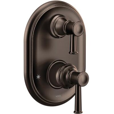 Moen Belfield M-CORE 3 Serie 2 maniglie doccia con trasferimento integrato, valvola richiesta, bronzo lucidato a olio Moen Belfield M-CORE 3 Serie 2 maniglie doccia con trasferimento integrato, valvola richiesta, bronzo lucidato a olio
