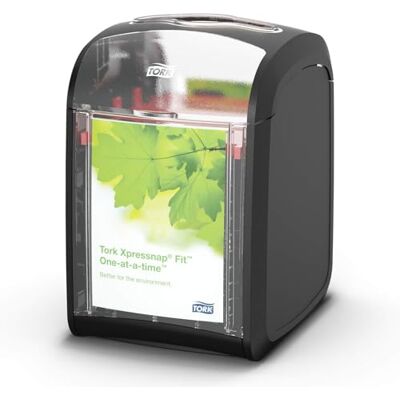 Tork 272900 Xpressnap Fit Dispenser da tavolo in plastica, colore: Nero Tork 272900 Xpressnap Fit Dispenser da tavolo in plastica, colore: Nero