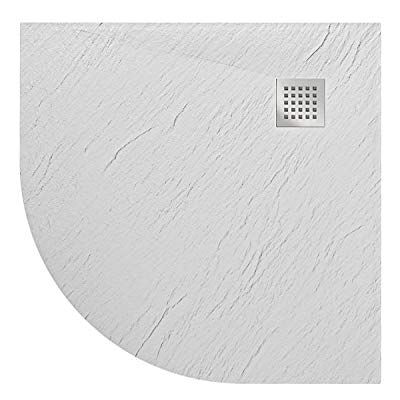 Idralite Piatto Doccia 90x90x2,6 CM Semicircolare Bianco Effetto Pietra mod. Blend Idralite Piatto Doccia 90x90x2,6 CM Semicircolare Bianco Effetto Pietra mod. Blend