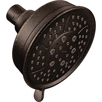 Moen Soffione a parete a quattro funzioni, diametro 4,38 cm, bronzo lucidato a olio Moen Soffione a parete a quattro funzioni, diametro 4,38 cm, bronzo lucidato a olio