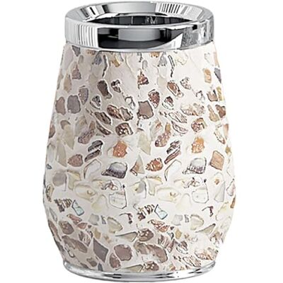GEDY MARINA PORTASPAZZOLINI - Accessorio bagno in ceramica e madreperla GEDY MARINA PORTASPAZZOLINI - Accessorio bagno in ceramica e madreperla