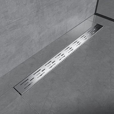 EMKE Canalina per doccia, 80 cm, in acciaio inox, set completo di scarico per doccia, sifone con antiodore e filtro per capelli, scarico per doccia, per bagno EMKE Canalina per doccia, 80 cm, in acciaio inox, set completo di scarico per doccia, sifone con antiodore e filtro per capelli, scarico per doccia, per bagno
