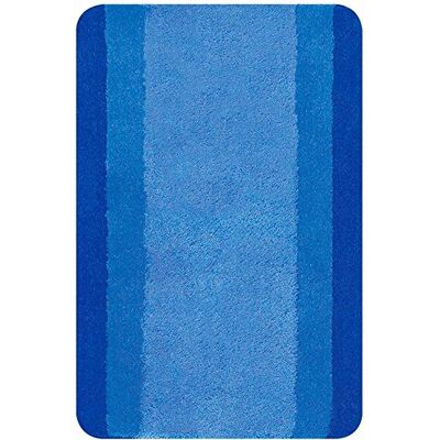Spirella Tappetino da bagno Balance in poliestere Antiscivolo 60 x 90 cm Blu Lavabile in lavatrice a 40°C 90% poliestere 10% acrilico Comfort e sicurezza Spirella Tappetino da bagno Balance in poliestere Antiscivolo 60 x 90 cm Blu Lavabile in lavatrice a 40°C 90% poliestere 10% acrilico Comfort e sicurezza