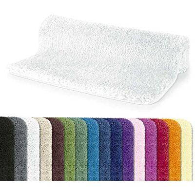 Spirella Tappetino da bagno in microfibra Highland Antiscivolo, ad asciugatura rapida e lavabile 100% poliestere morbido e resistente Bianco 55 x 65 cm Spirella Tappetino da bagno in microfibra Highland Antiscivolo, ad asciugatura rapida e lavabile 100% poliestere morbido e resistente Bianco 55 x 65 cm