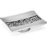 Popular Bath Argento Sinatra, Mosaico Vetro, Resina, Soap Dish