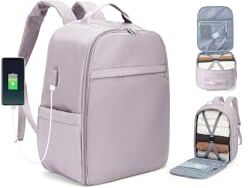 SZLX Borse da Viaggio 45x36x20 Zaino Easyjet Donna Zaino Ryanair 40x20x25 Bagaglio a Mano Zaino impermeabile uomo trekking, Borsa da Viaggio Cabina aereo Zaino per Laptop con Porta di ricarica USB