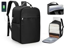 SZLX Borse da Viaggio 45x36x20 Zaino Easyjet Donna Zaino Ryanair 40x20x25 Bagaglio a Mano Zaino impermeabile uomo trekking, Borsa da Viaggio Cabina aereo Zaino per Laptop con Porta di ricarica USB