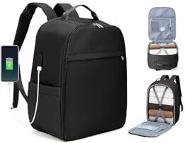 SZLX Borse da Viaggio 45x36x20 Zaino Easyjet Donna Zaino Ryanair 40x20x25 Bagaglio a Mano Zaino impermeabile uomo trekking, Borsa da Viaggio Cabina aereo Zaino per Laptop con Porta di ricarica USB