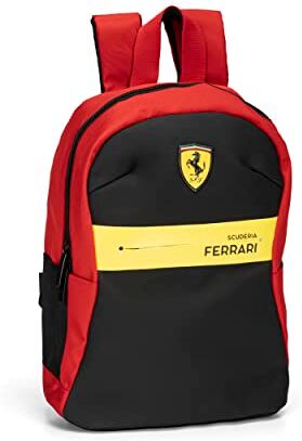 Acer FERRARI Mini Zaino Scuola e Tempo Libro Unisex, Zainetto Casual Per Ragazzi e Ragazze cm 22x10x33h