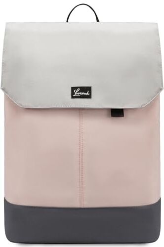 LOVEVOOK Zaino Porta PC Donna, 15.6 Pollici Zaino da Viaggio Lavoro Grande, Impermeabile Zaino Scuola Università, Computer Laptop Travel Backpack Waterproof, Zaino Ufficio Antifurto Elegante Rosa