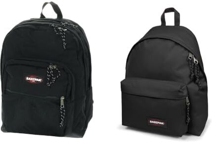 Eastpak Pinnacle, Zaino, Unisex Adulto, 25.5 x 32 x 42.01 cm (38 L), Nero (Black) & Padded Pak'r Zaino, 40 cm, 24 L, Nero