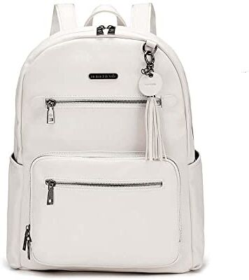 Namaste Zaino Backpack, Pelle Sintetica, Cream, Taglia unica