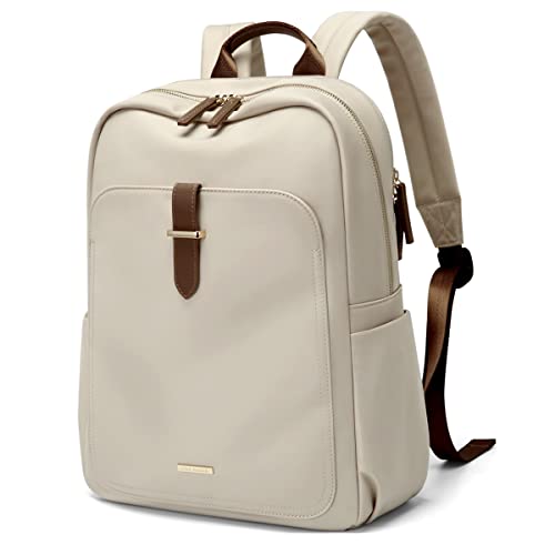 GOLF SUPAGS Zaino Donna porta PC 16 Portatili, Grande Zaino Laptop Universita con Separata Tasca, Zaino Uomo, Zaino Computer per Viaggi Lavoro Ufficio, Albicocca