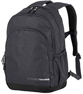 travelite Zaino/Bagaglio a Mano Taglia L Soddisfa le Dimensioni del Bagaglio da Cabina Iata,Serie di Bagagli Kick Off: Pratico Zaino per Vacanze e Sport,Grigio (Antracite),Rucksack L (45 cm/22 Liter)