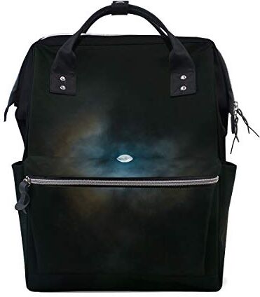 MONTOJ Dark Night Full Moon canvas Borsa da viaggio Campus Zaino