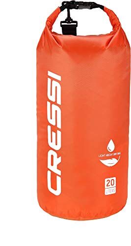 Cressi Dry Bag, Sacca/Zaino Impermeabile per attività Sportive Unisex-Adulto, Arancio, 20 L