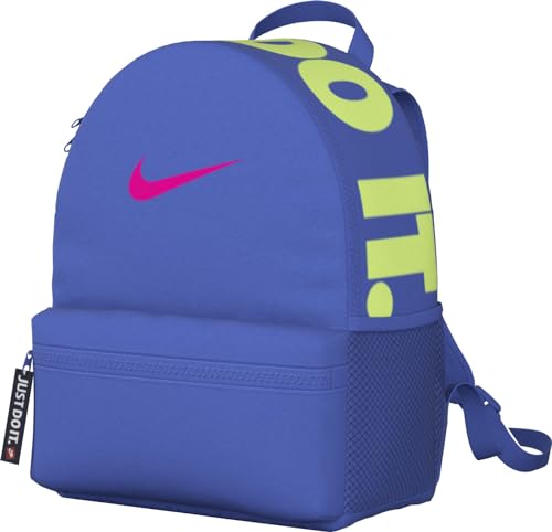 Nike Y Nk Brsla JDI Mini Bkpk Zaino, Lt Ultramarine/Rush Fuchsia, 11 l Unisex-Bambini e Ragazzi