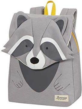 Samsonite Happy Sammies Eco Zaino S+, 32 cm, 11 L, Grigio (Raccoon Remy)