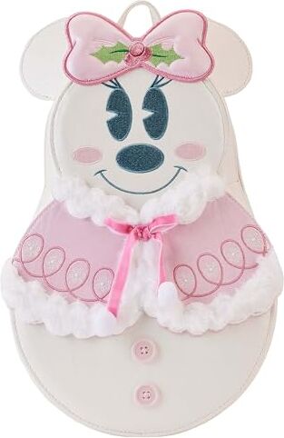 Loungefly Disney Minnie Mouse Pastel Snowman Mini Zaino, Multi, Mini Backpack, Mini zaino