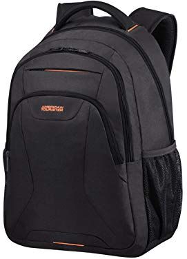 American Tourister At Work Zaino L (17.3"), Nero (Black/Orange)