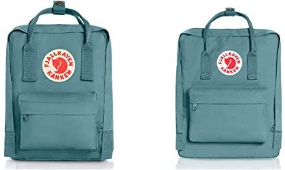 Fjällräven Kånken Mini Zaini Unisex Adulto, Blu (Sky Azul), 7 litri, 20 x 29 x 13 cm & Kånken Zaino Unisex, 38 x 13 x 27 cm, 16 L, Blu (Sky Blue)