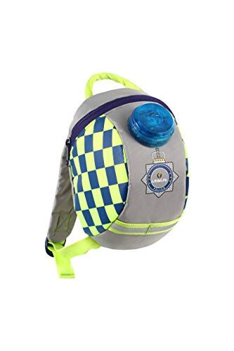 LittleLife Emergency Services Zaino con redini di sicurezza, colore: bianco, grigio e blu