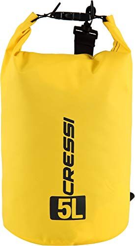 Cressi Dry Bag, Sacca/Zaino Impermeabile per attività Sportive Unisex Adulto, Giallo, 5 LT